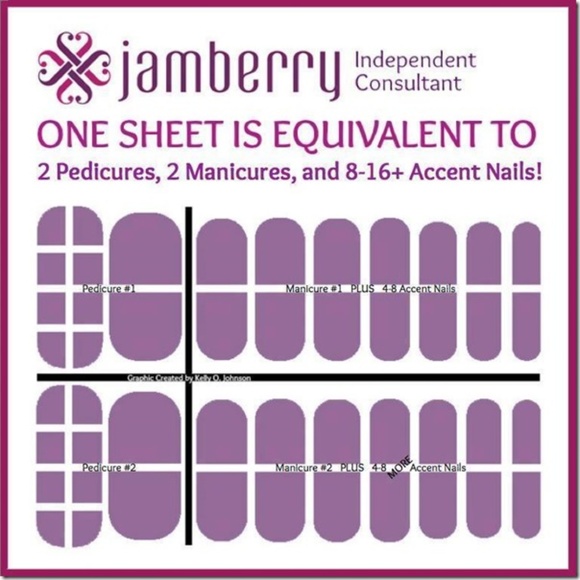 Jamberry Partial Sheet Nail Wraps - Dem Bones - Picture 4 of 4